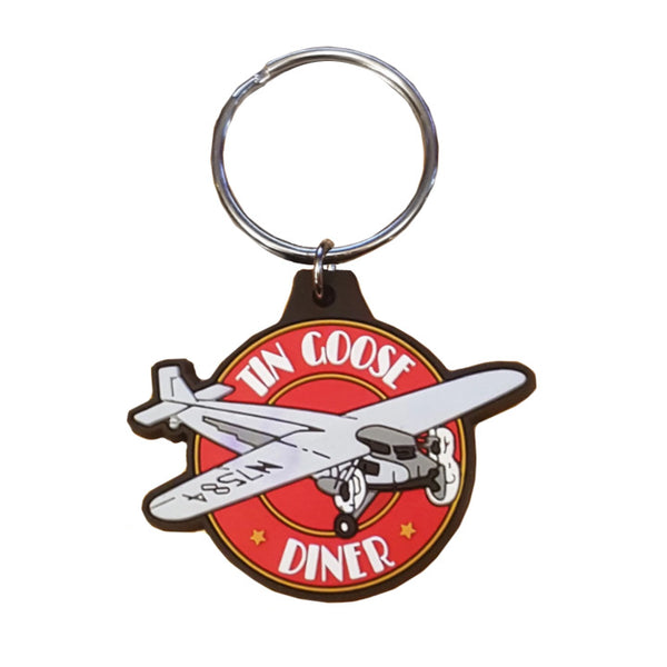 Tin Goose Diner PVC keychain