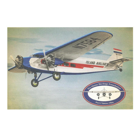 Island Airlines Ford Tri-Motor Postcard