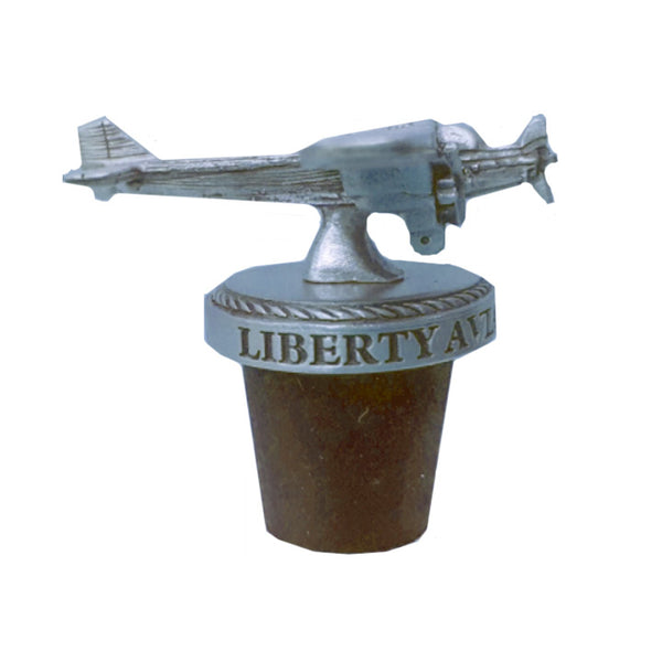 Liberty Aviation Museum's Ford Tri-Motor Pewter 3D Bottle Stopper
