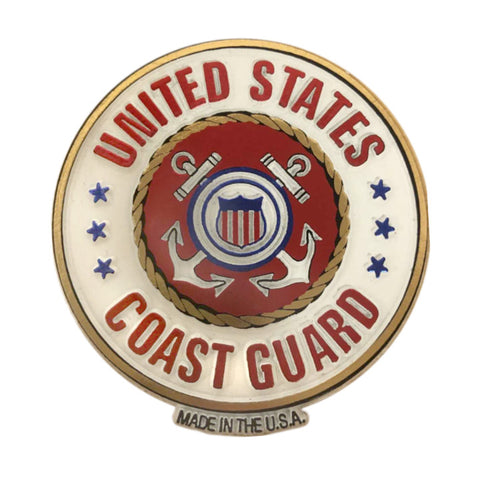2 1/2 inches wide. Featuring the United States Coast Guard logo.