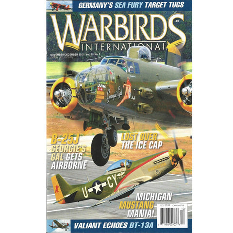 B-25 "Georgie's Gal" Warbird International Nov/Dec 2012 Magazine