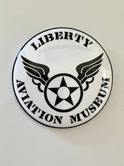 Liberty Aviation Museum Logo Button Magnet