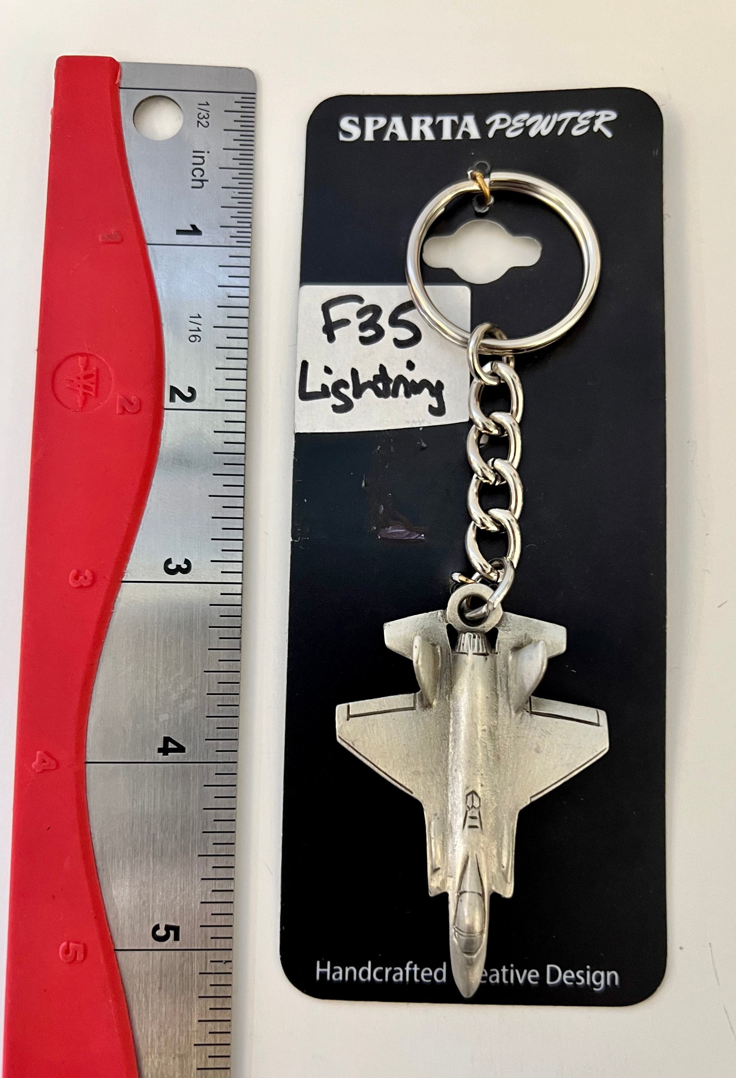 Lockheed Martin Keychains Lockheed Martin F-35 Lightning JSF Airplane Pewter Keychain – Liberty ...