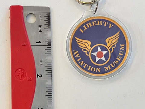 Liberty Aviation Museum Logo Acrylic Keychain