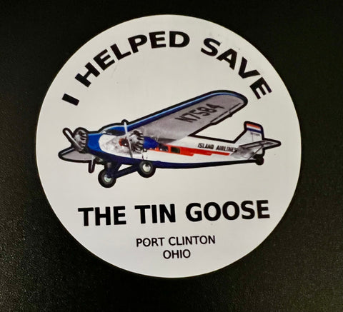 I Helped Save the Tin Goose Flexible Mini Magnet