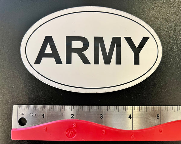 Oval ARMY sticker