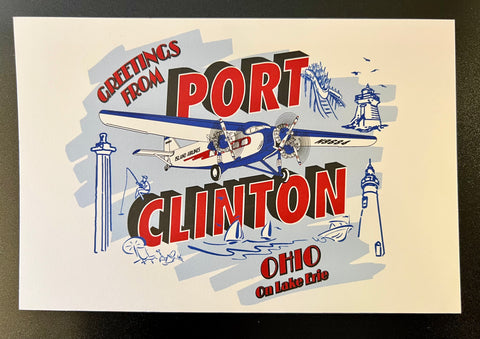 Greetings from Port Clinton, Ohio on Lake Erie Postcard