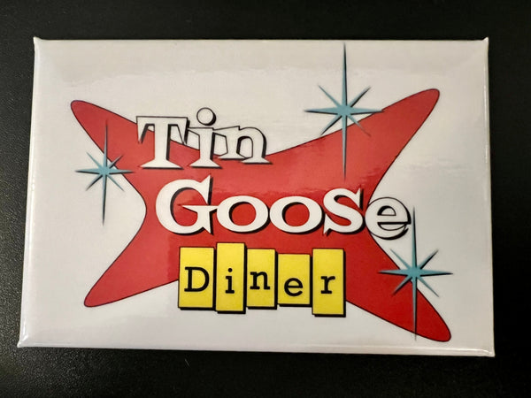 Tin Goose Diner Retro Logo Magnet