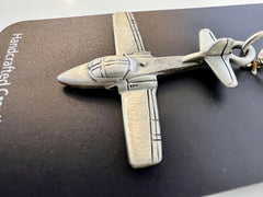 Cessna T-37 Tweet Pewter Keychain