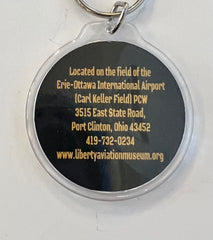 Liberty Aviation Museum Logo Acrylic Keychain
