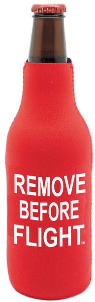 Remove Before Flight Bottle Cooler Koozie